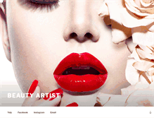 Tablet Screenshot of beautyartist.com